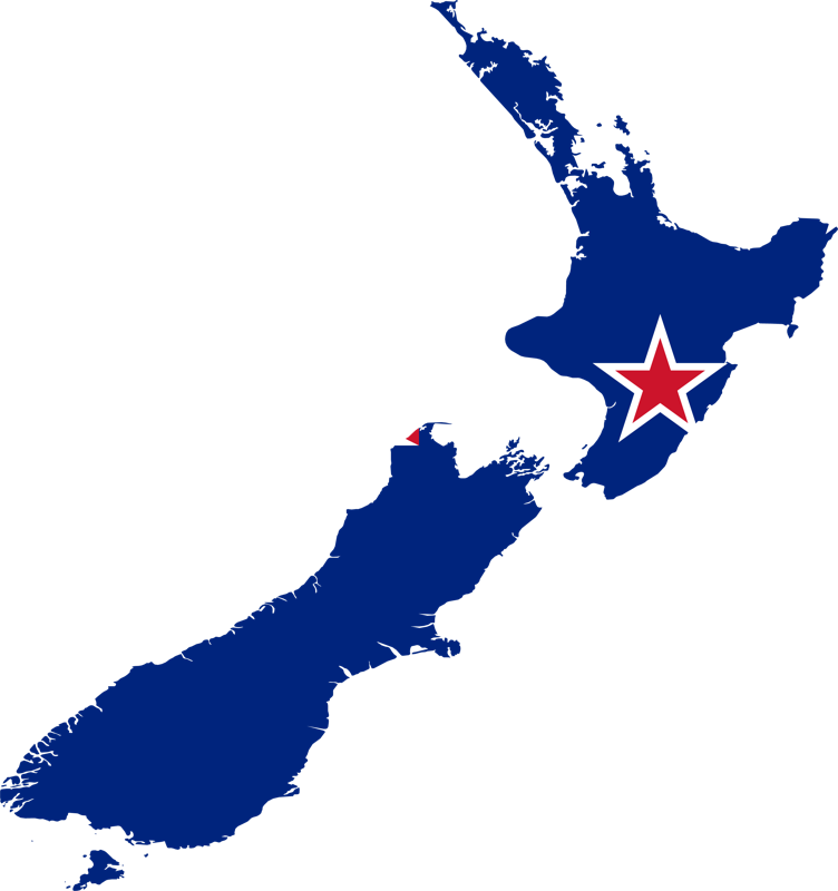 zemekoule Nový Zéland